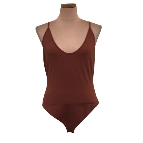 Free People Bodysuit Size Large Brown - Picture 1 of 9
